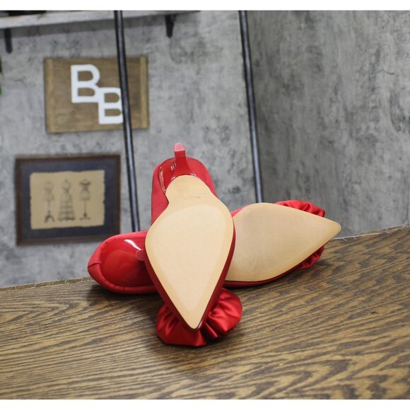 Katy Perry Womens The Micro Heel Flower Pumps KP3280 Bright Red 7.5M - Picture 5 of 12